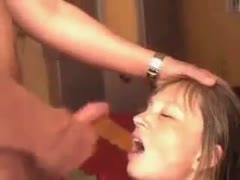 My friendly coworker is blowing me a really nice blowjob.